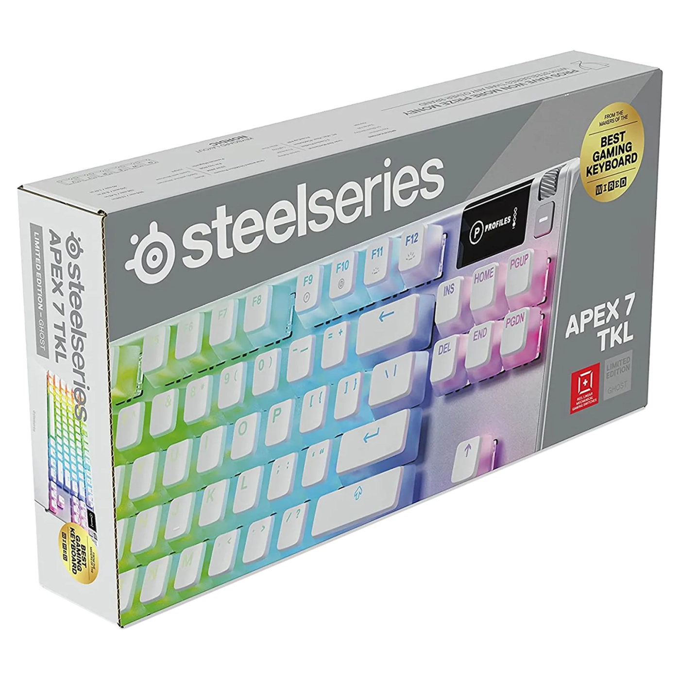 Купить Клавиатура STEELSERIES APEX 7 TKL Red Switch Ghost (64656) - фото 5