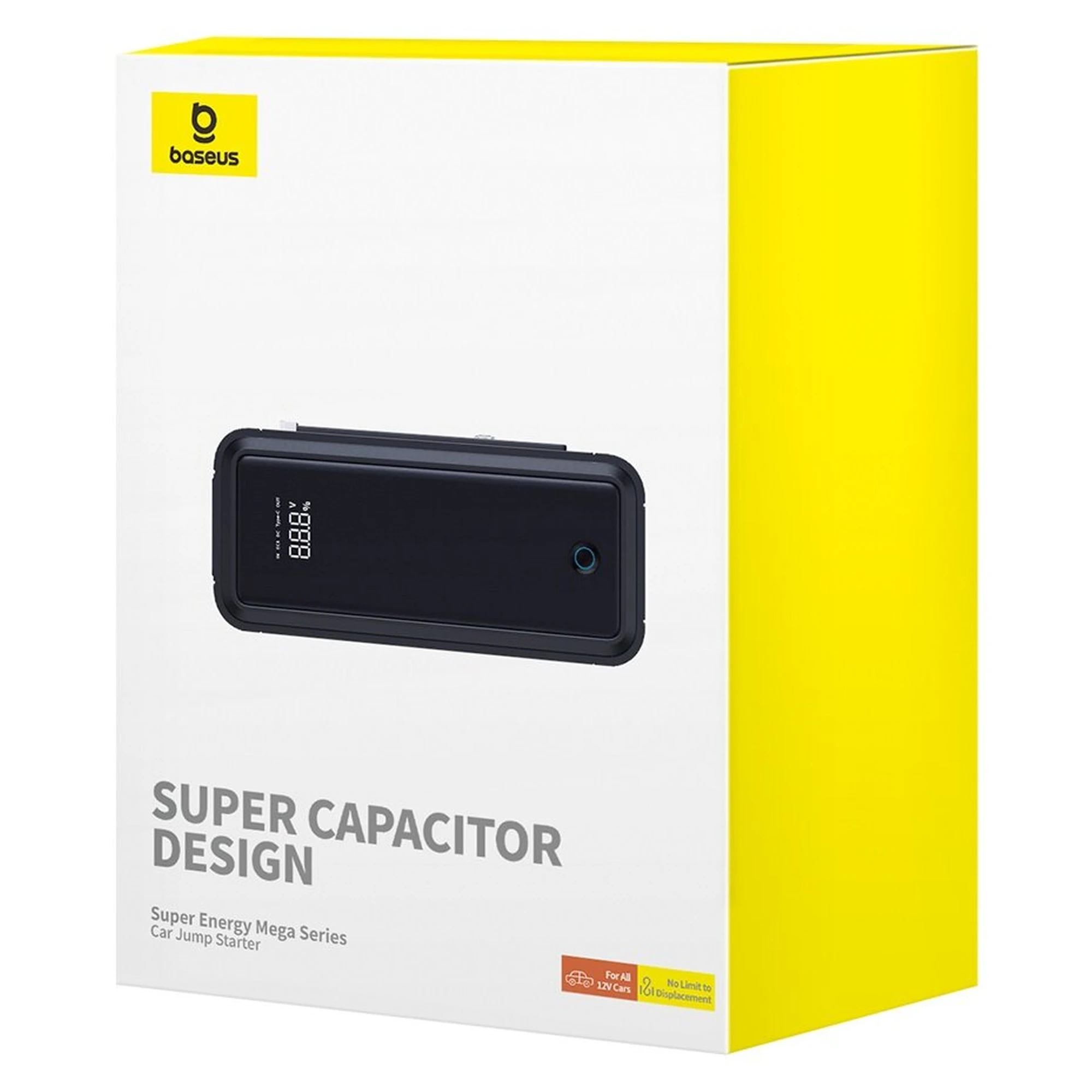 Купить Автомобильное пуско-зарядное устройство Baseus Super Energy Mega Series Supercapacitor Car Jump Starter 3000A Twilight Grey (C00265300821-00) - фото 8