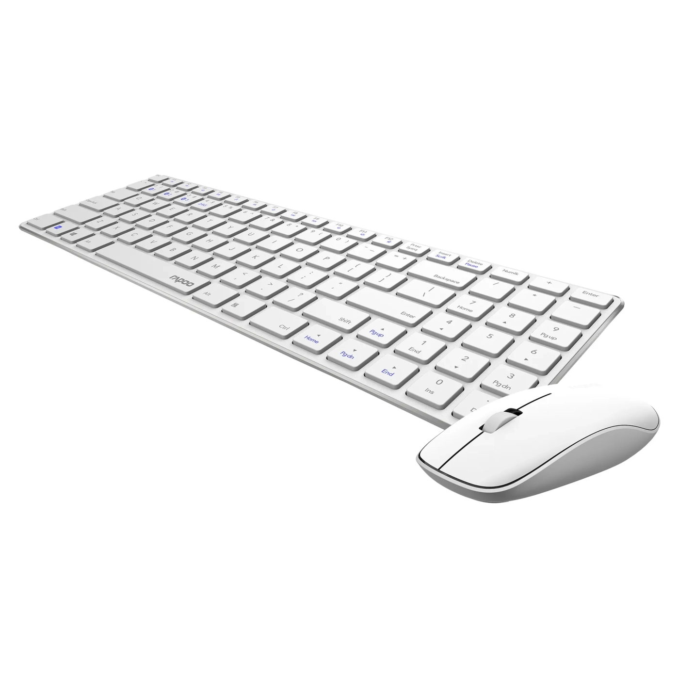 Купити Комплект клавіатура та мишка RAPOO 9300M Wireless White - фото 2