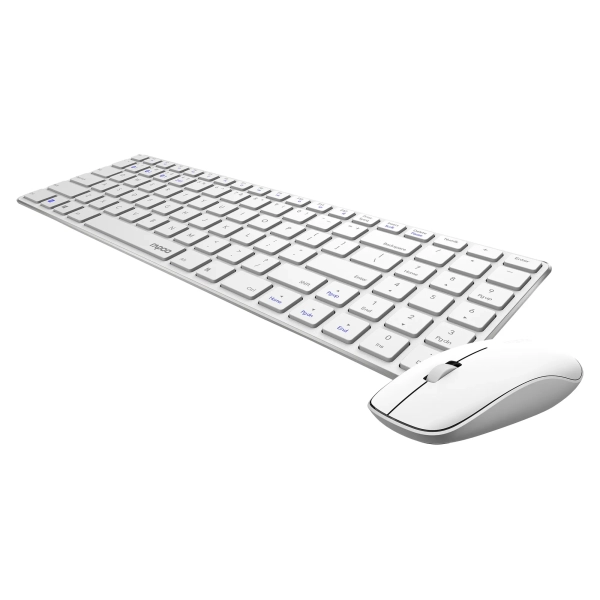 Купити Комплект клавіатура та мишка RAPOO 9300M Wireless White - фото 2