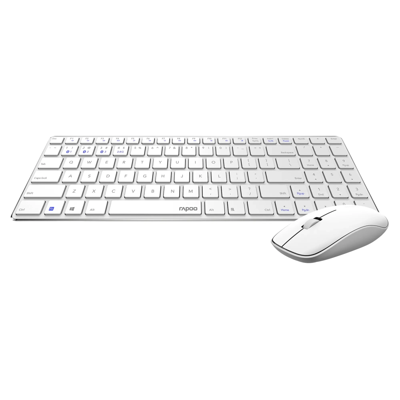 Купити Комплект клавіатура та мишка RAPOO 9300M Wireless White - фото 3
