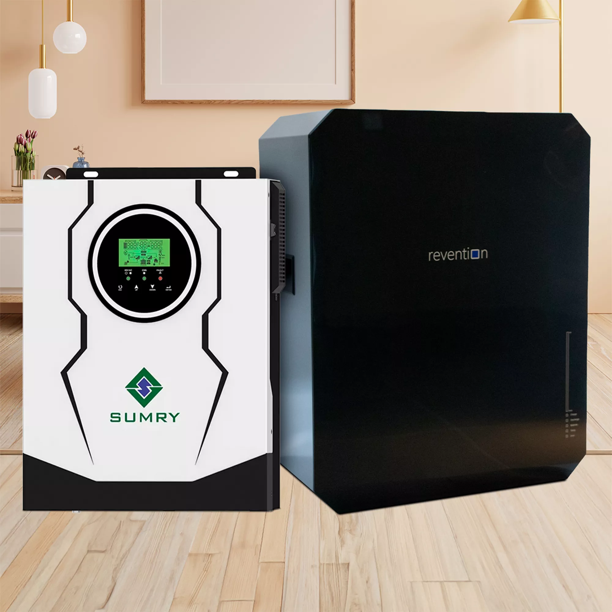 Купити Система зберігання енергії SUMRY SM-3200H-24-1PW5.52K-LFP 3kW 5.52Wh 1BAT LiFePO4 6000 циклів - фото 2