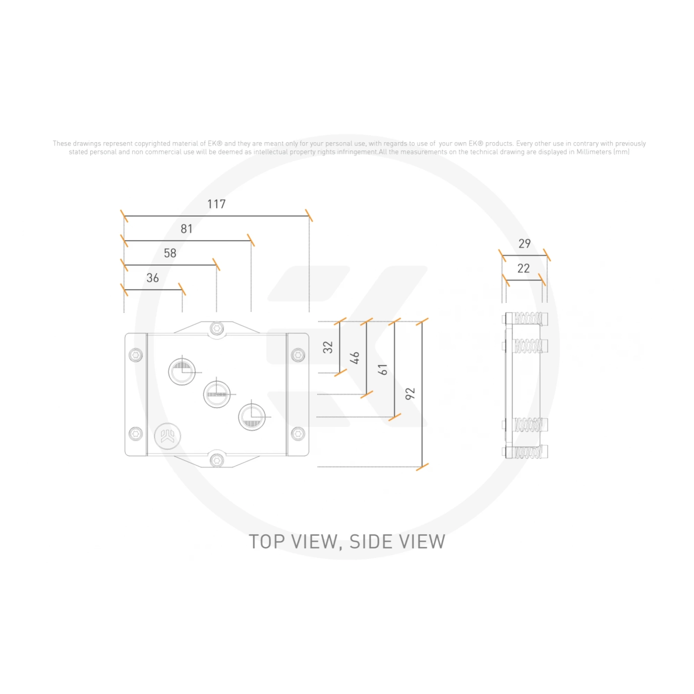 Купити Водоблок EKWB EK-Pro CPU WB SP5 Ni+Acetal (3831109904077) - фото 3