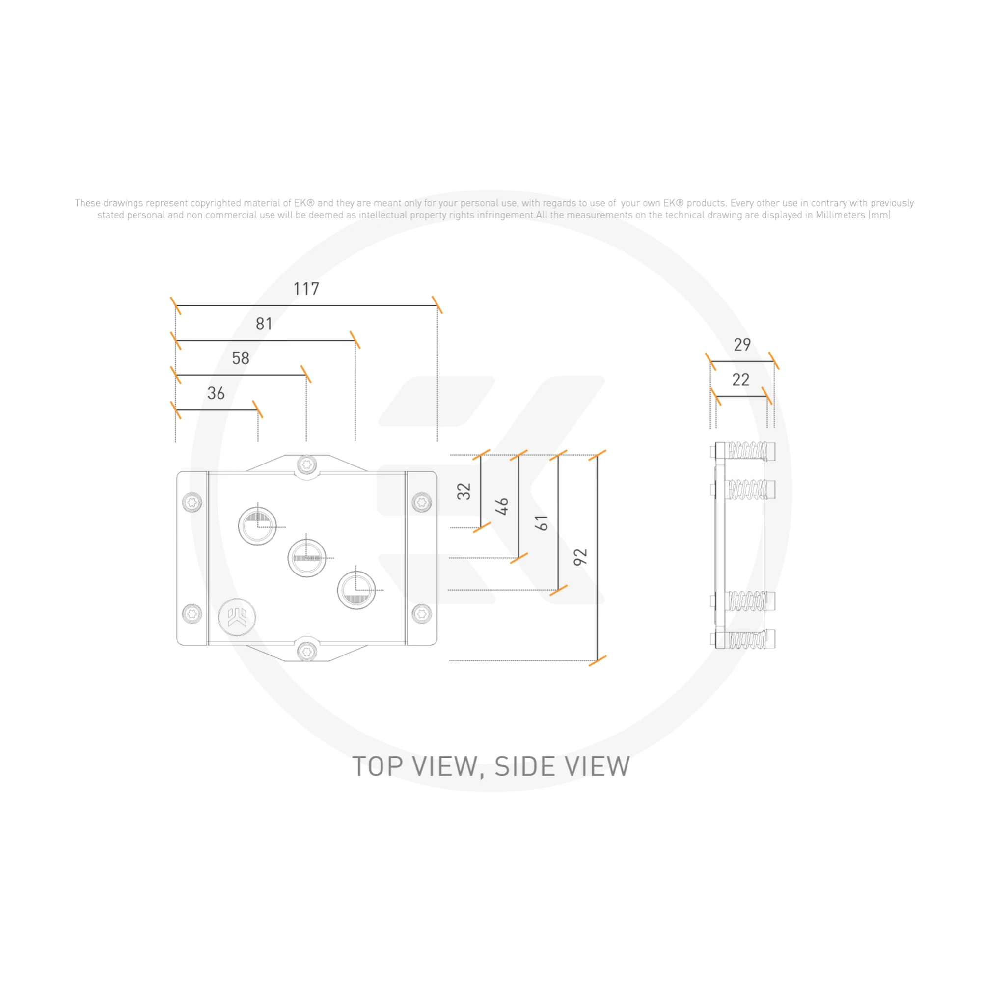 Купити Водоблок EKWB EK-Pro CPU WB SP5 Ni+Acetal (3831109904077) - фото 3