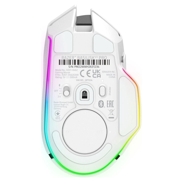 Купити Мишка RAZER Basilisk V3 Pro Wireless White (RZ01-04620200-R3G1) - фото 6