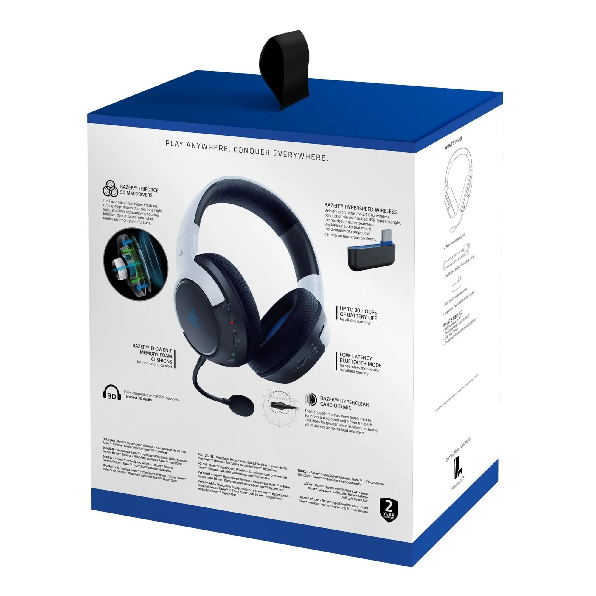 Купить Наушники RAZER Kaira Hyperspeed for PS5 Black (RZ04-03980200-R3G1) - фото 8