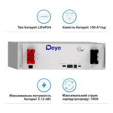 Купить Система хранения энергии DEYE SUN-10K-SG04LP3-EU-2DE10.24K-LFP 10000W 10.24kWh 2BAT LiFePO4 6000 циклов - фото 3