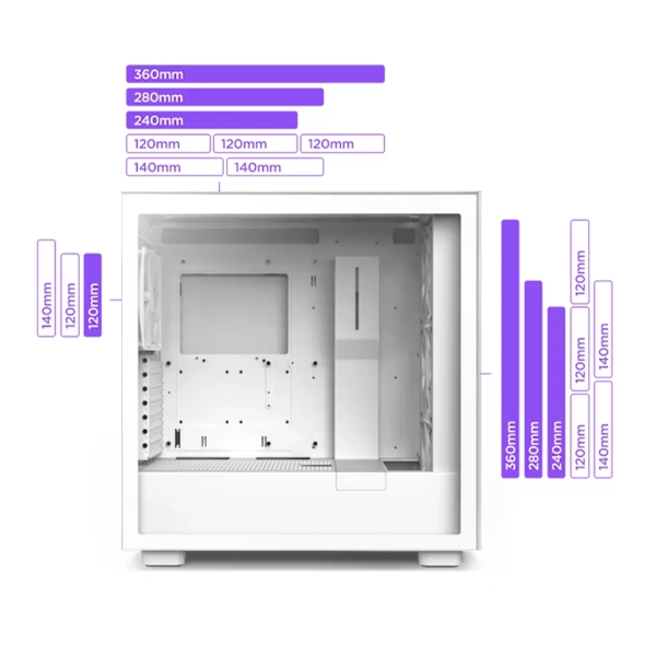 Купить Корпус NZXT H7 Elite RGB White (CM-H71EW-02) - фото 8