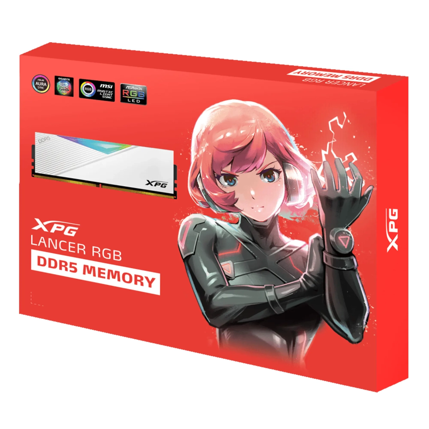 Купить Модуль памяти ADATA XPG Lancer RGB White DDR5-5200 32GB (2x16GB) (AX5U5200C3816G-DCLARWH) - фото 8