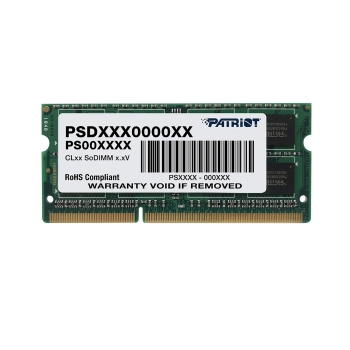 Купить Модуль памяти Patriot Signature Line DDR3L-1600 SODIMM 4GB (PSD34G1600L81S) - фото 1