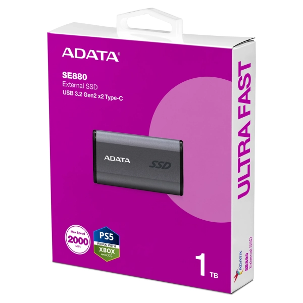 Купить SSD диск ADATA Elite SE880 1TB USB 3.2 Type-C (AELI-SE880-1TCGY) - фото 6