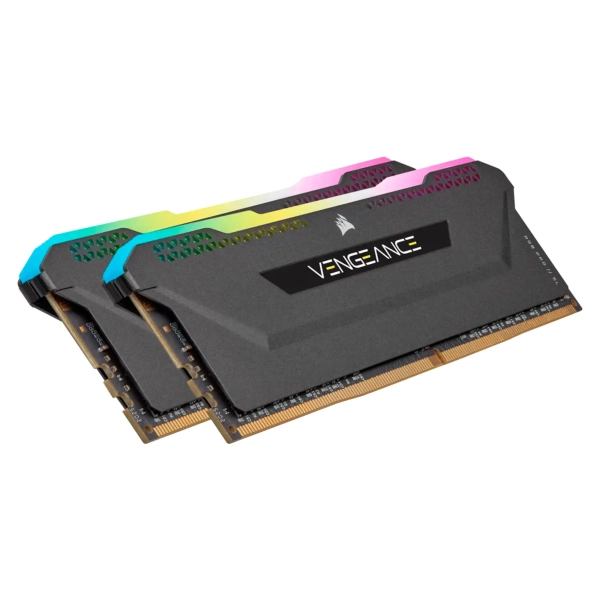 Купить Модуль памяти Corsair Vengeance RGB Pro SL Black DDR4-3200 16GB (2x8GB) (CMH16GX4M2E3200C16) - фото 2