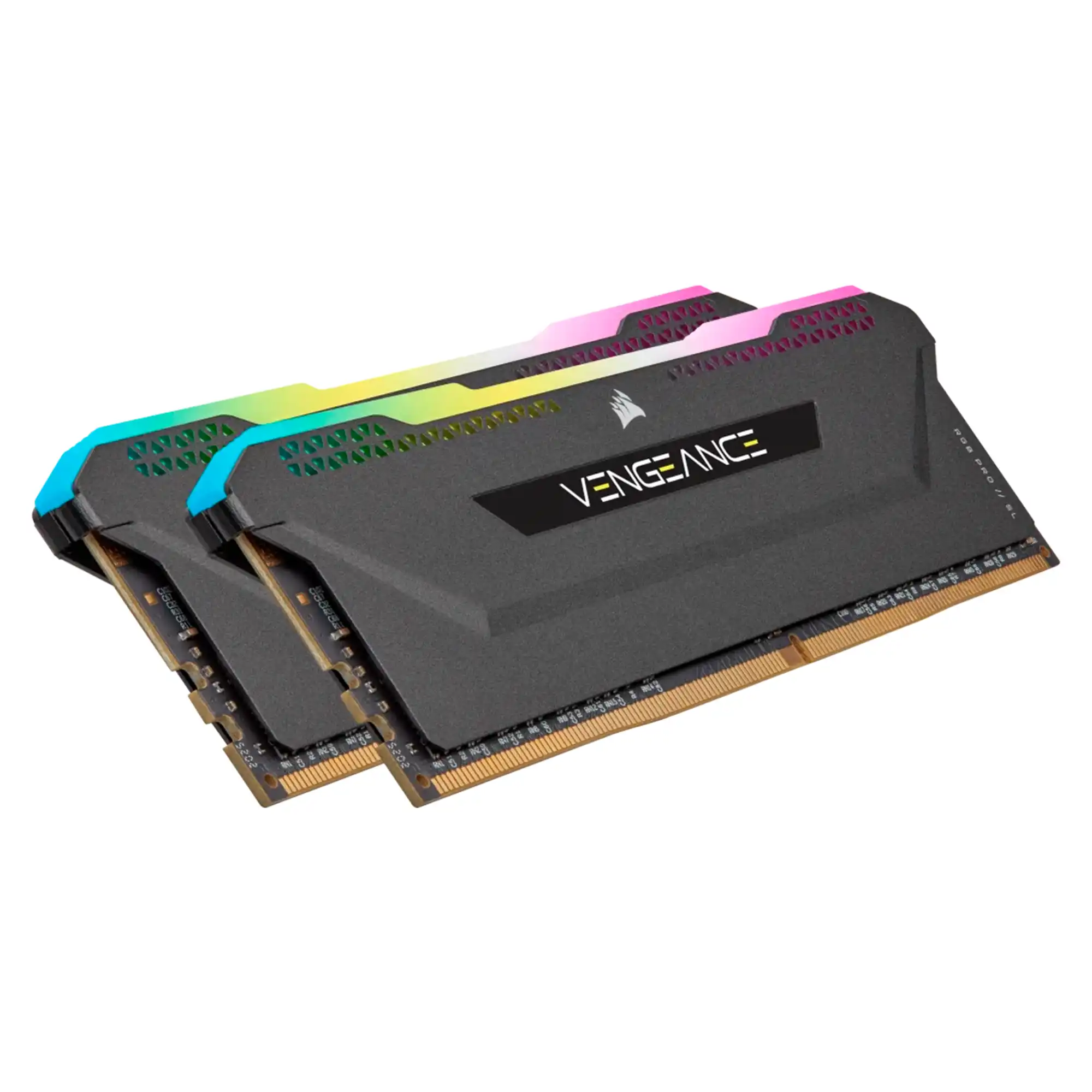 Купить Модуль памяти Corsair Vengeance RGB Pro SL Black DDR4-3200 16GB (2x8GB) (CMH16GX4M2E3200C16) - фото 2