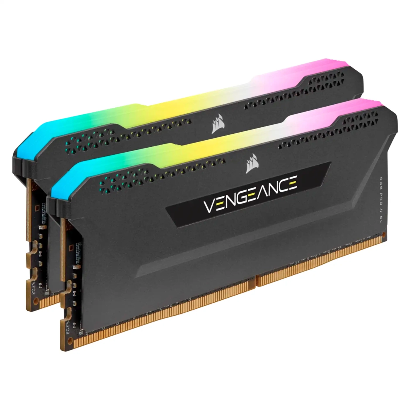 Купить Модуль памяти Corsair Vengeance RGB Pro SL Black DDR4-3200 32GB (2x16GB) (CMH32GX4M2E3200C16) - фото 3