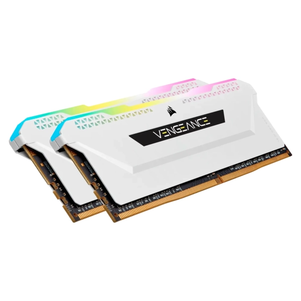 Купить Модуль памяти Corsair Vengeance RGB Pro SL White DDR4-3200 32GB (2x16GB) (CMH32GX4M2E3200C16W) - фото 2