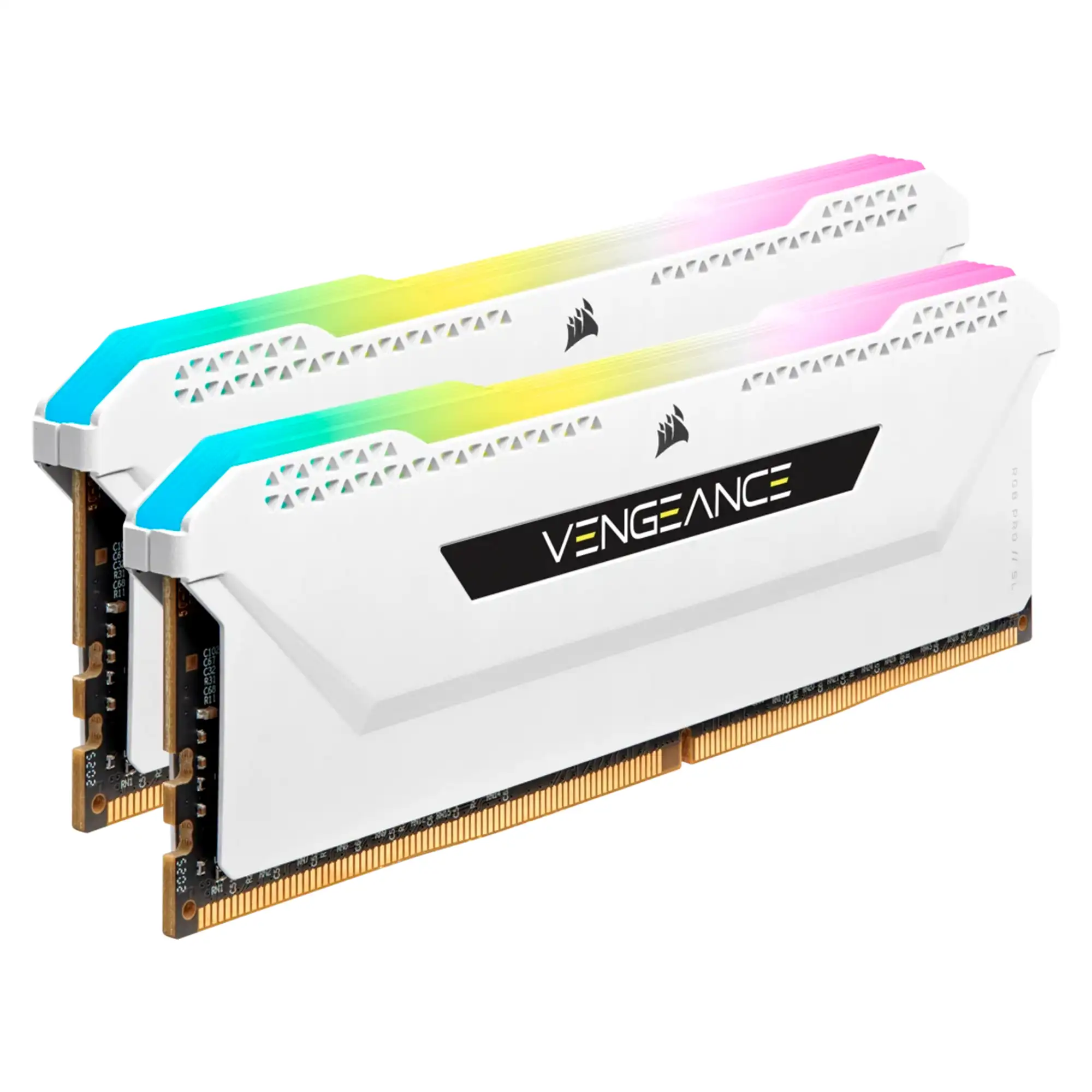 Купить Модуль памяти Corsair Vengeance RGB Pro SL White DDR4-3200 32GB (2x16GB) (CMH32GX4M2E3200C16W) - фото 3