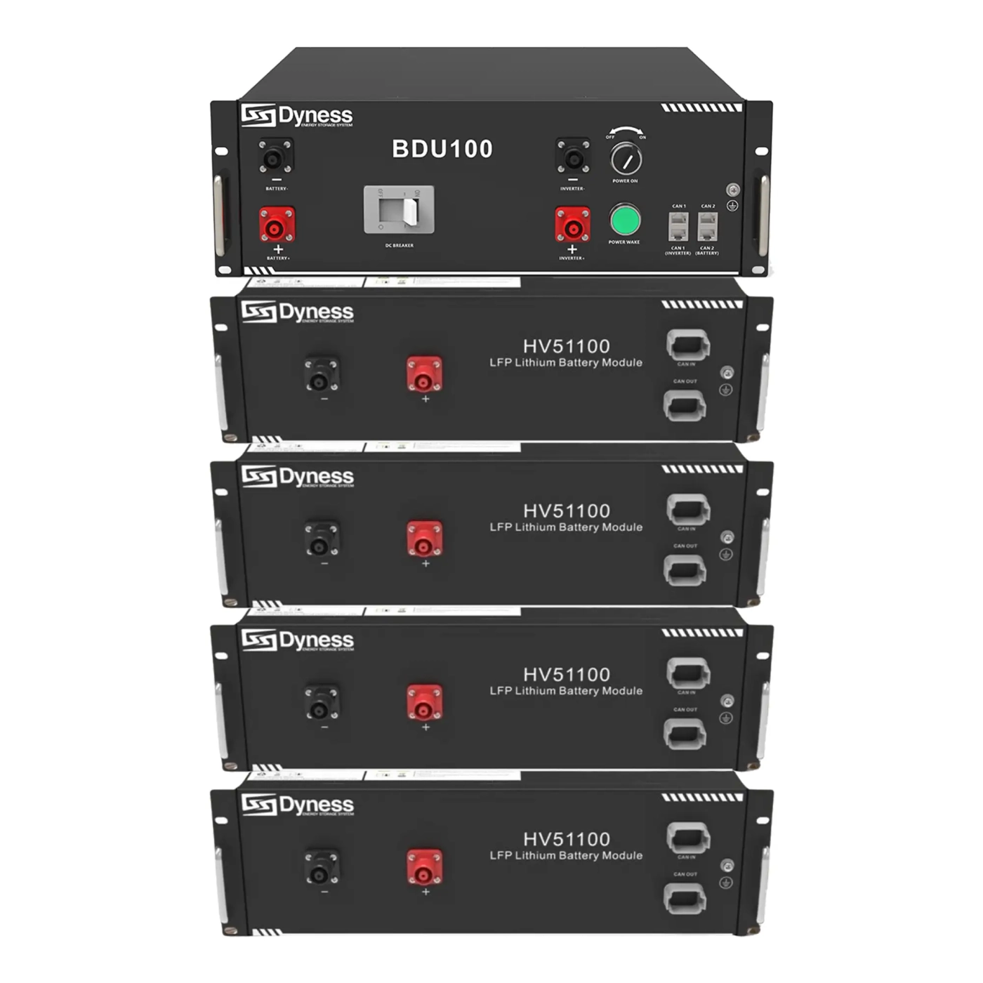Купити Блок батарей Dyness HV51100-4 20.48kW 204.8V 100Ah LiFePO4 BDU100 RACK - фото 1