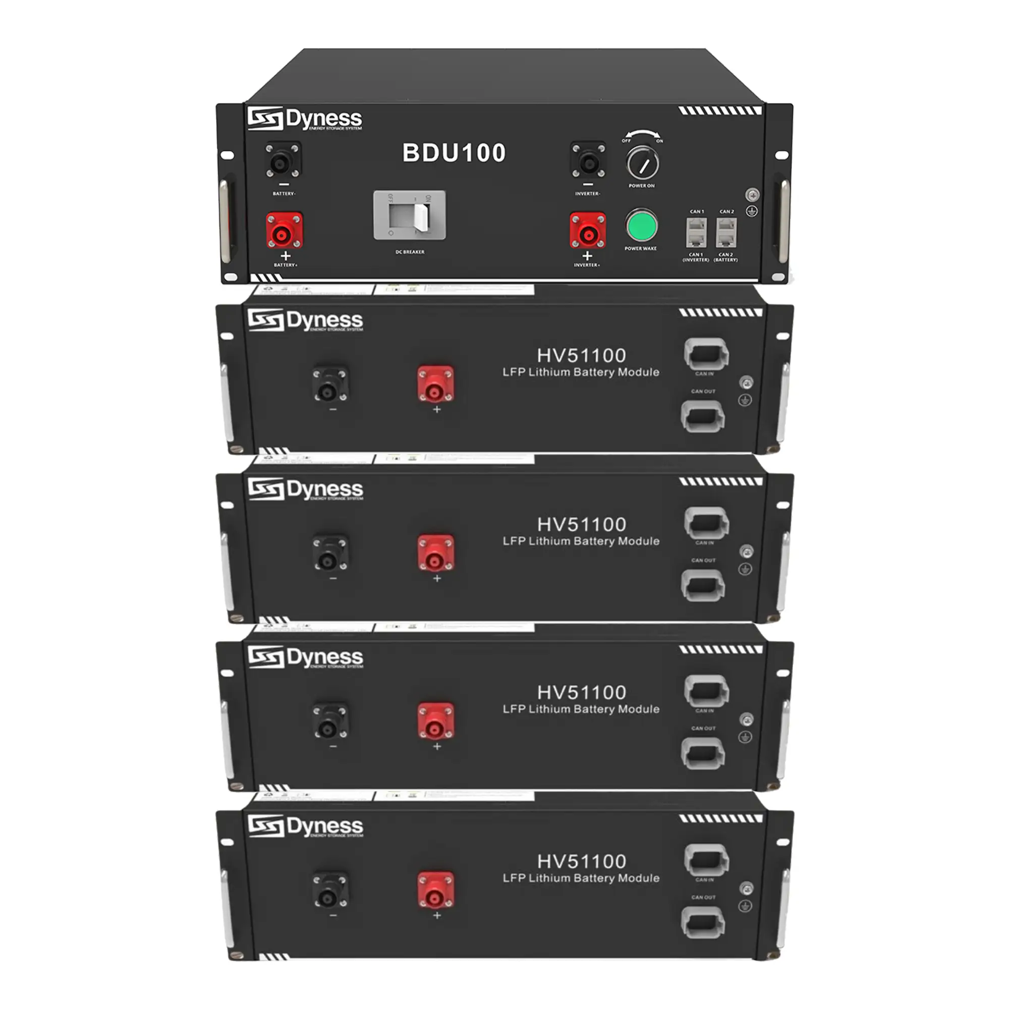 Купити Блок батарей Dyness HV51100-4 20.48kW 204.8V 100Ah LiFePO4 BDU100 RACK - фото 1