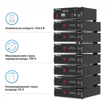 Купити Блок батарей Dyness HV51100-7 35.84kW 358.4V 100Ah LiFePO4 BDU100 RACK - фото 3