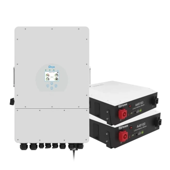 Купить Система хранения энергии DEYE SUN-10K-SG04LP3-EU-2DY9.6K-LFP-W 10kW 9.6kWh 2BAT LiFePO4 6000 циклов - фото 1