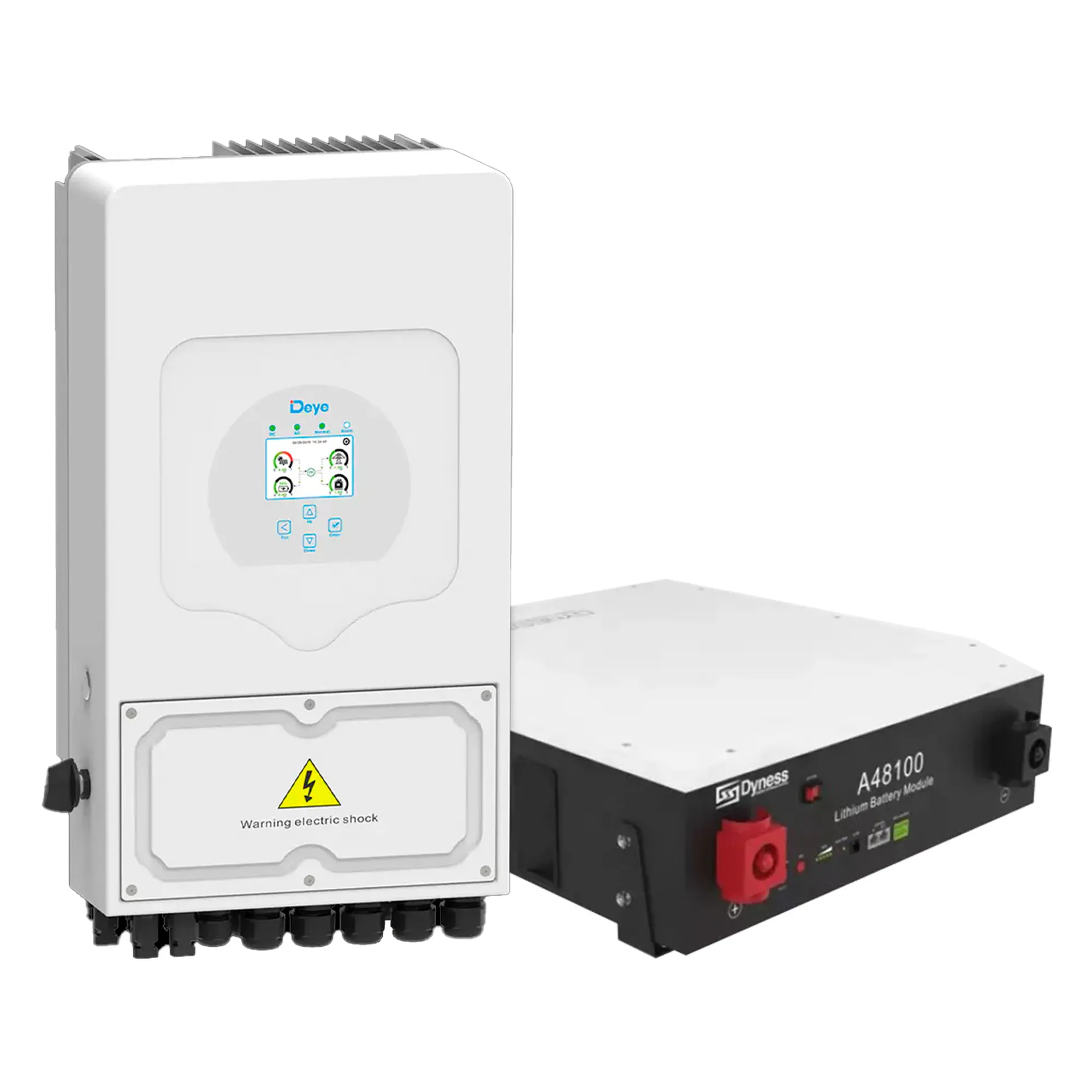 Купить Система хранения энергии DEYE SUN-6K-SG03LP1-EU-1DY4.8AK-LFP-W 6kW 4.8kWh 1BAT LiFePO4 6000 циклов - фото 1