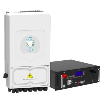 Купить Система хранения энергии DEYE SUN-6K-SG03LP1-EU-1GS-5.1K-LFP 6kW 5.12kWh 1BAT LiFePO4 6500 циклов - фото 1