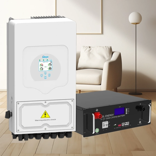 Купить Система хранения энергии DEYE SUN-6K-SG03LP1-EU-1GS-5.1K-LFP 6kW 5.12kWh 1BAT LiFePO4 6500 циклов - фото 2