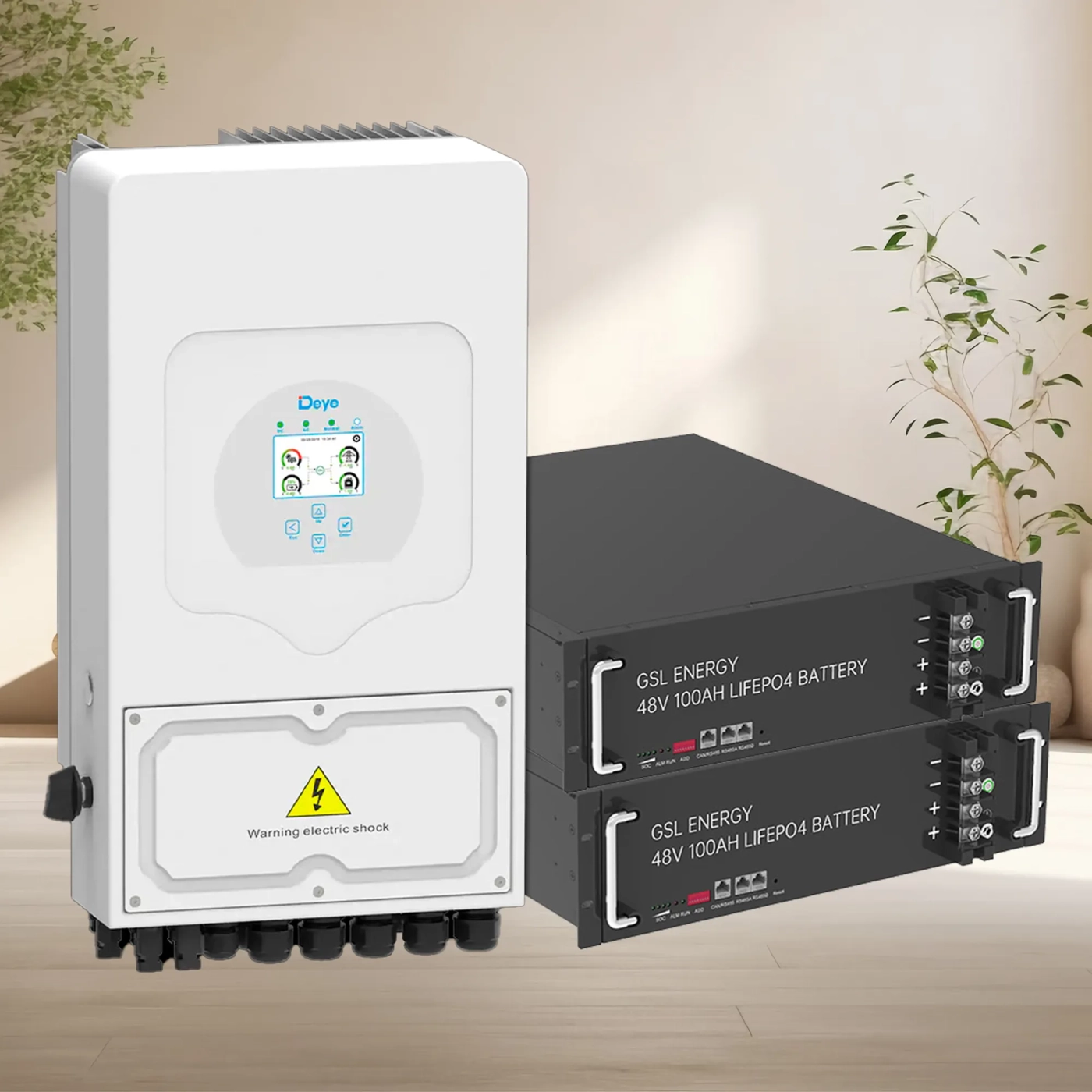 Купить Система хранения энергии DEYE SUN-6K-SG03LP1-EU-2GS9.6K-LFP 6kW 9.6kWh 2BAT LiFePO4 6500 циклов - фото 2