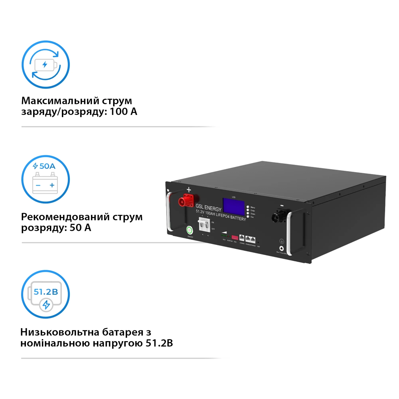 Купить Система хранения энергии DEYE SUN-6K-SG03LP1-EU-3GS15.36K-LFP 6kW 15.36kWh 3BAT LiFePO4 6500 циклов - фото 5