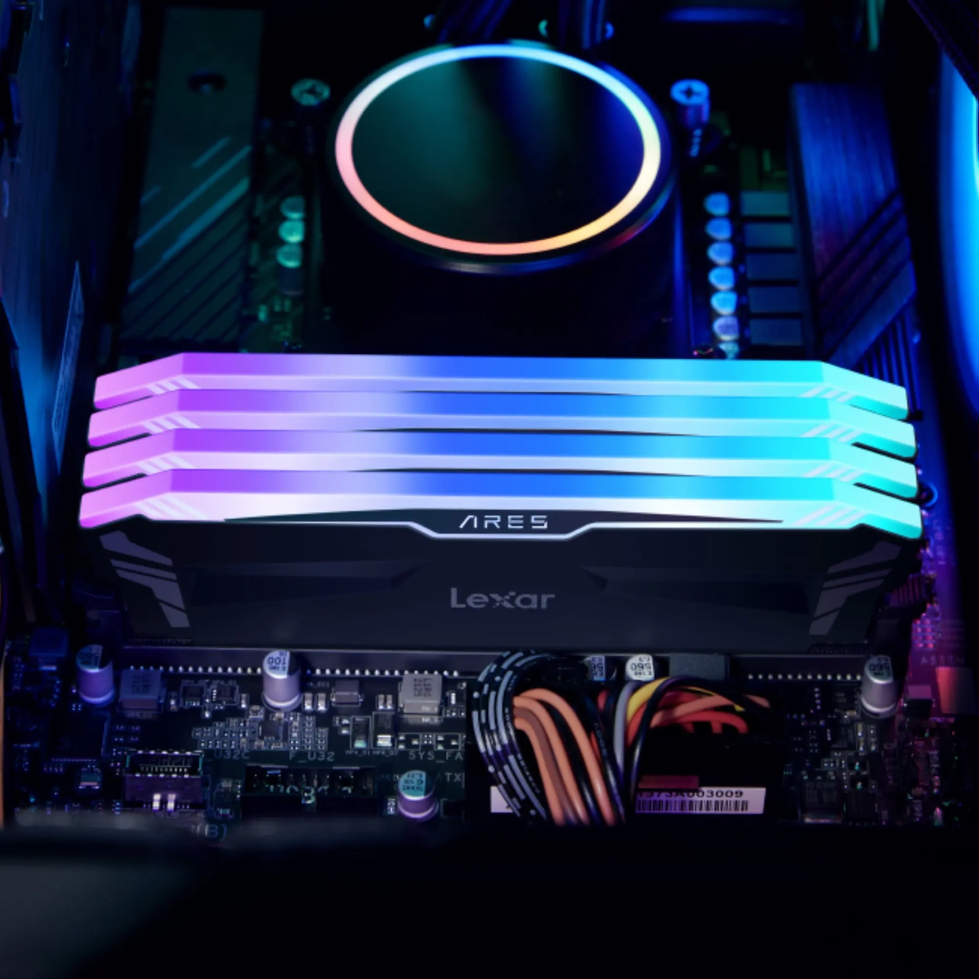 Купити Модуль пам'яті Lexar ARES RGB Black DDR4-3600 32GB (2x16GB) (LD4BU016G-R3600GDLA) - фото 5