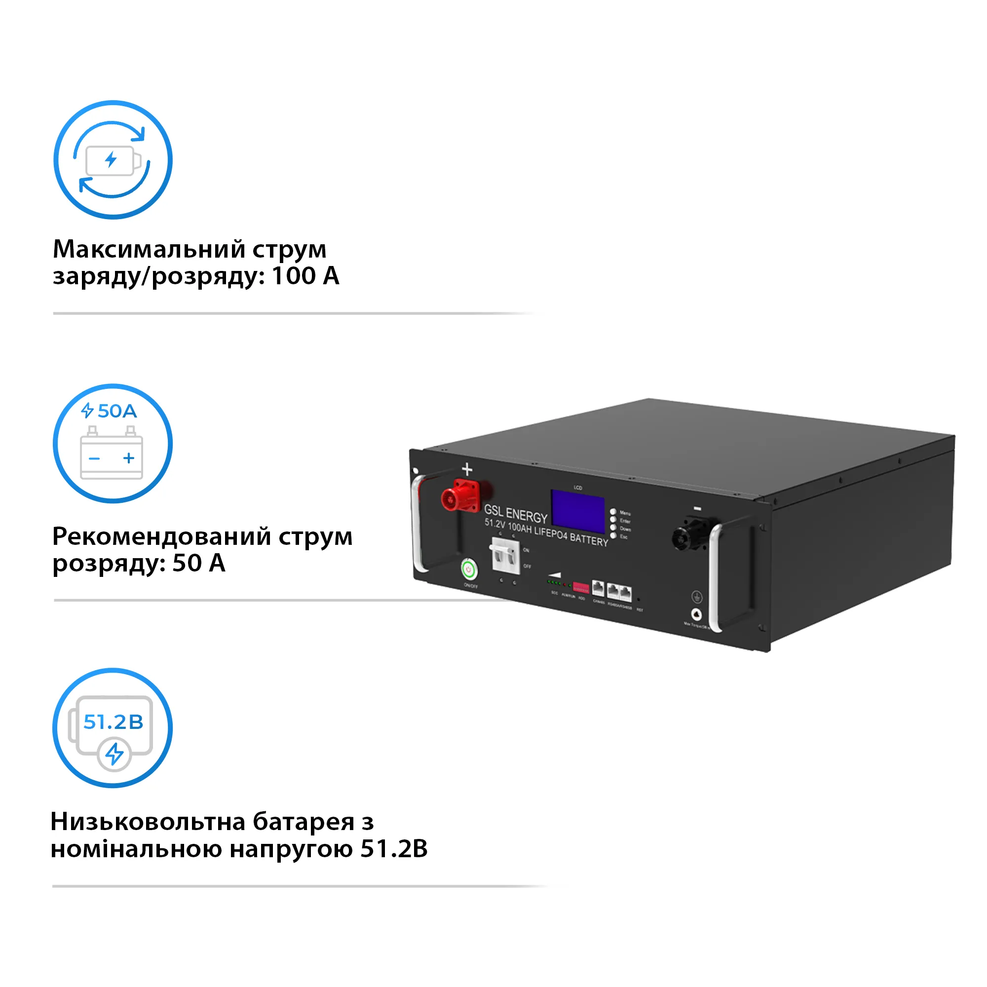 Купить Система хранения энергии DEYE SUN-16K-SG01LP1-EU-4GS20.48K-LFP 16kW 20.48kWh 4BAT LiFePO4 6500 циклов - фото 5