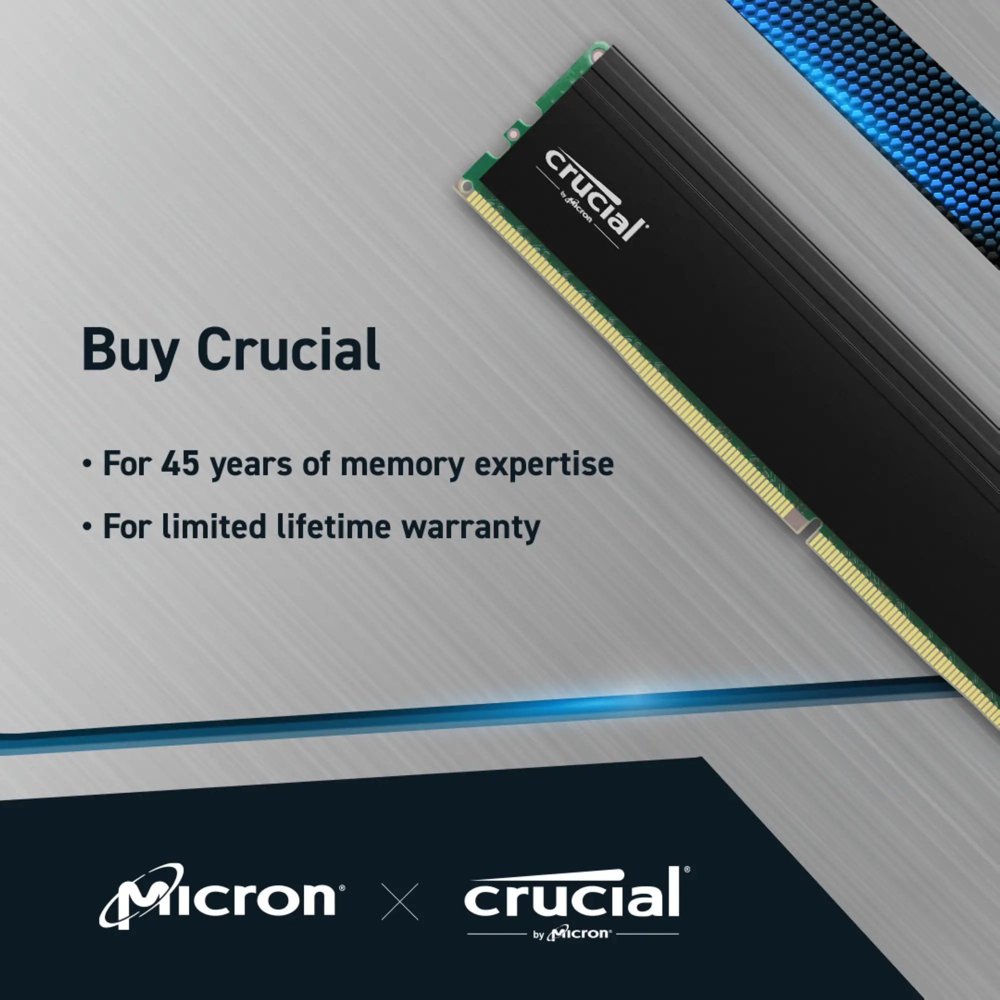 Купить Модуль памяти Crucial Pro DDR4-3200 32GB (2x16GB) (CP2K16G4DFRA32A) - фото 7