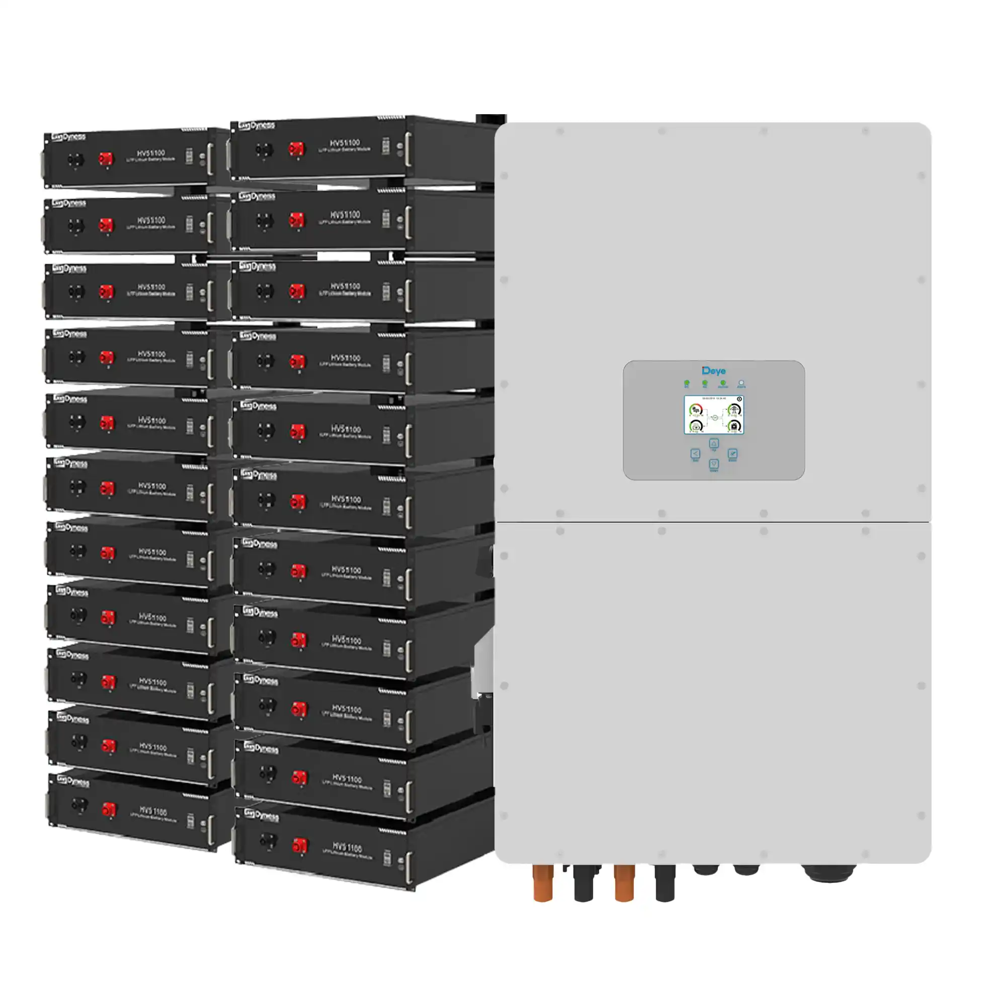 Купить Система хранения энергии DEYE SUN-50K-SG01HP3-EU-BM4-2HV51100-11-112.64kW-LFP 50kW 112.64kWh 2BAT LiFePO4 6000 циклов - фото 1