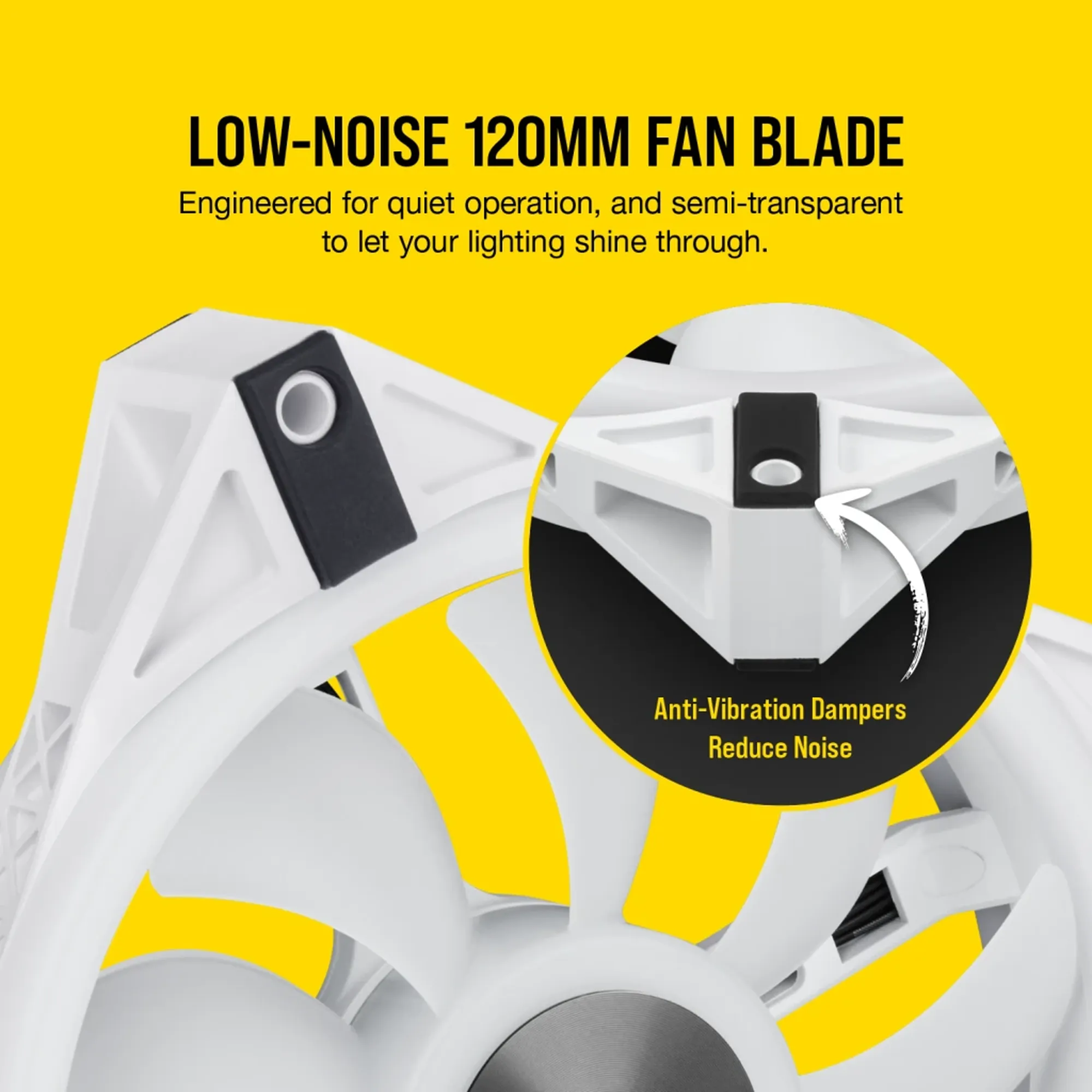 Купити Вентилятор Corsair iCUE QL120 RGB PWM White (CO-9050103-WW) - фото 10