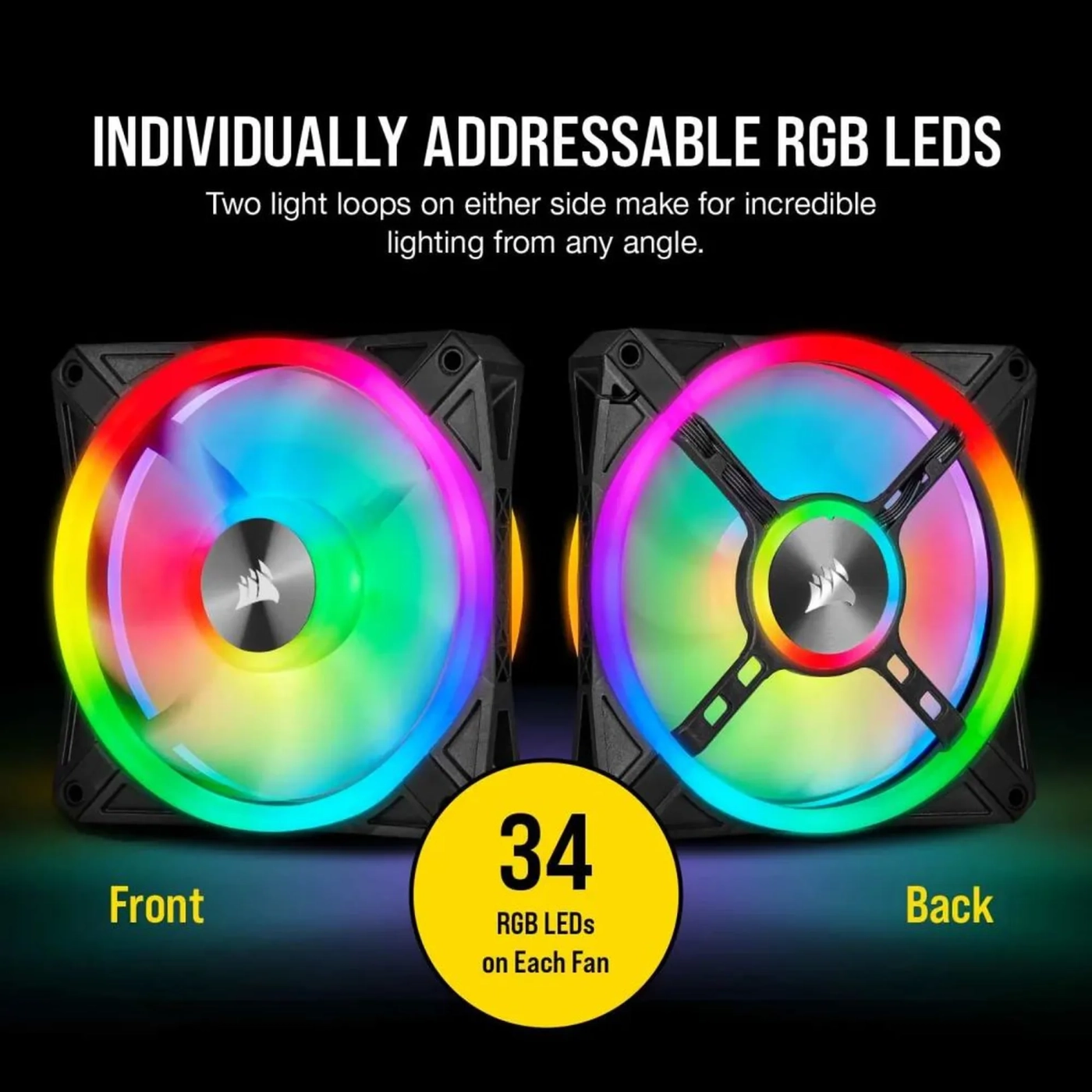 Купити Вентилятор Corsair iCUE QL120 RGB PWM Triple Fan (CO-9050098-WW) - фото 7