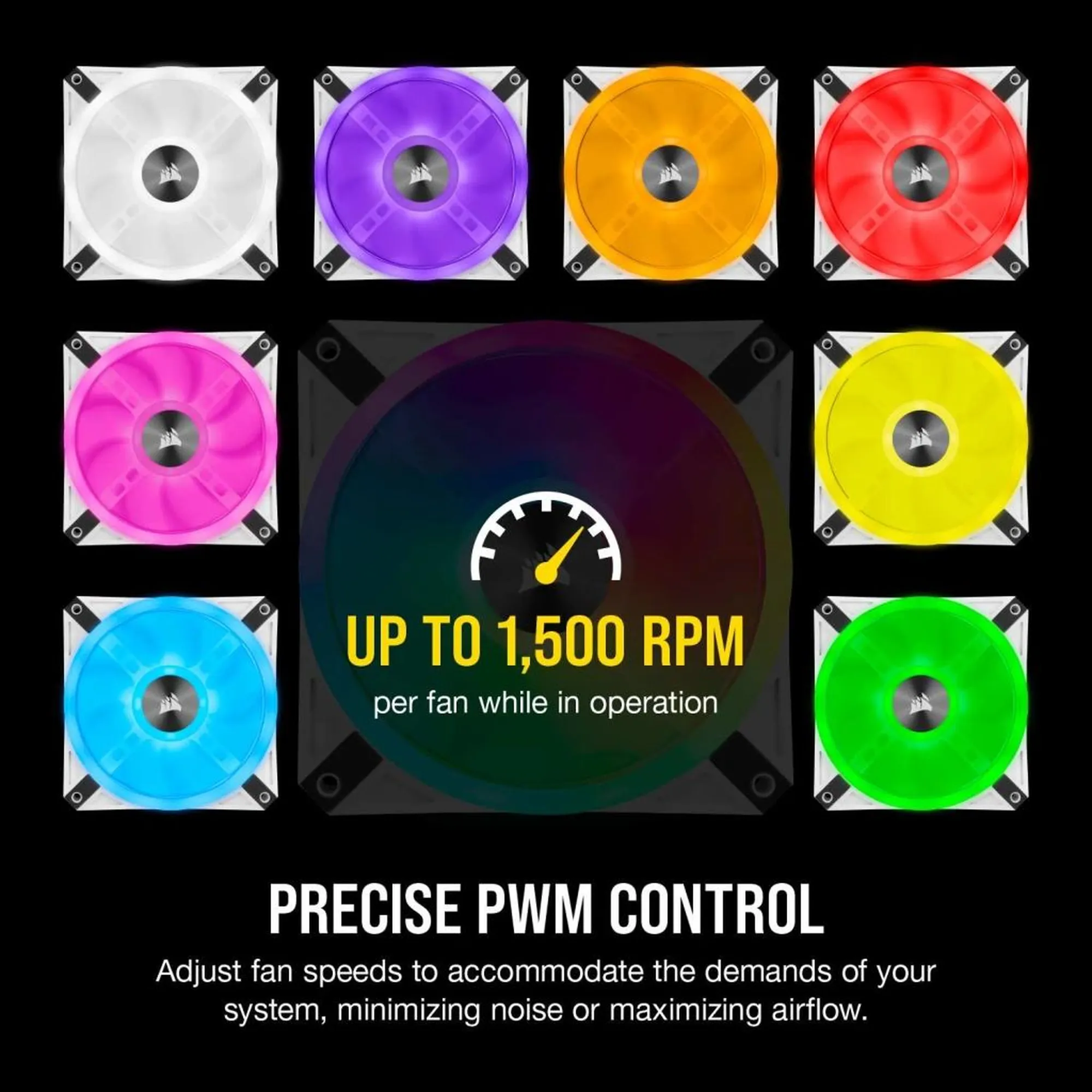 Купити Вентилятор Corsair iCUE QL120 RGB PWM White Triple Fan (CO-9050104-WW) - фото 9