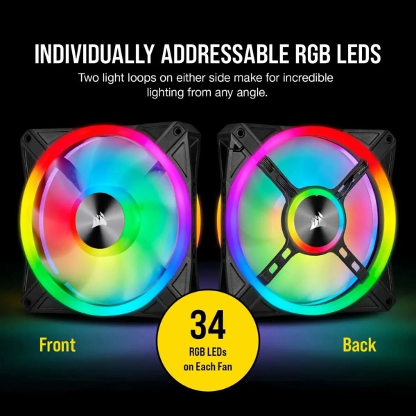 Купити Вентилятор Corsair iCUE QL140 RGB PWM (CO-9050099-WW) - фото 9