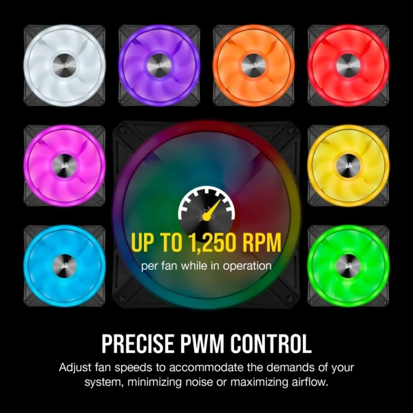 Купити Вентилятор Corsair iCUE QL140 RGB PWM (CO-9050099-WW) - фото 11