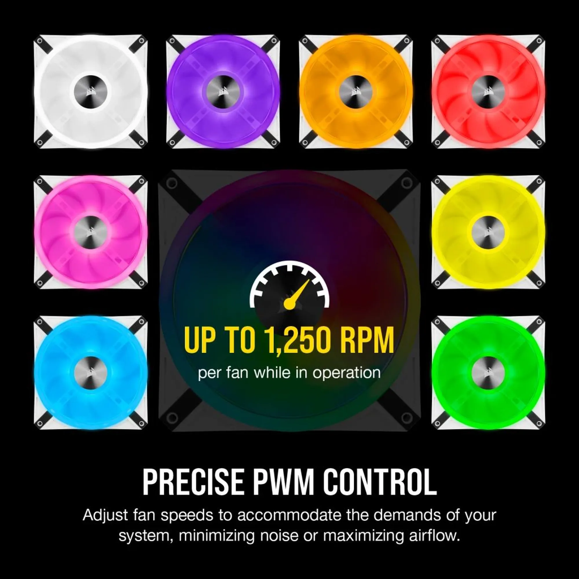 Купити Вентилятор Corsair iCUE QL140 RGB PWM White (CO-9050105-WW) - фото 11