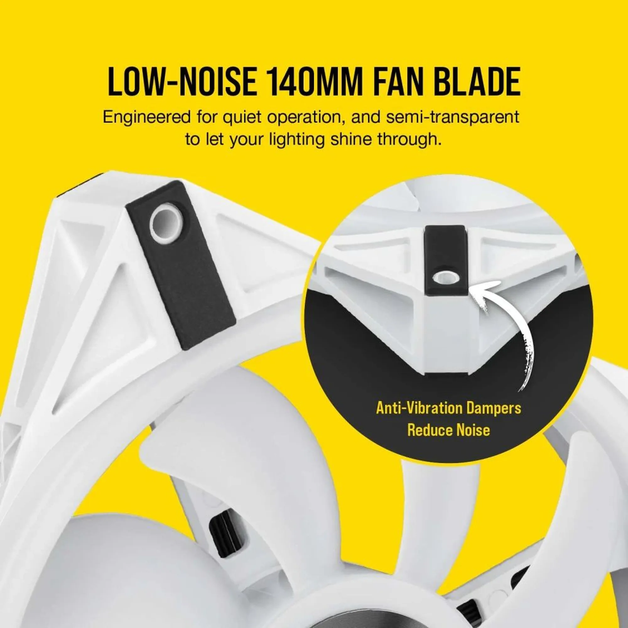 Купити Вентилятор Corsair iCUE QL140 RGB PWM White (CO-9050105-WW) - фото 12