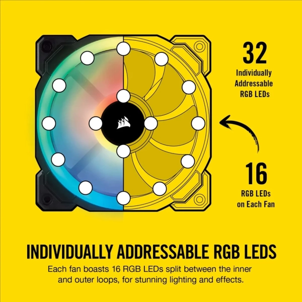 Купити Вентилятор Corsair LL140 RGB PWM Dual Fan Kit (CO-9050074-WW) - фото 4