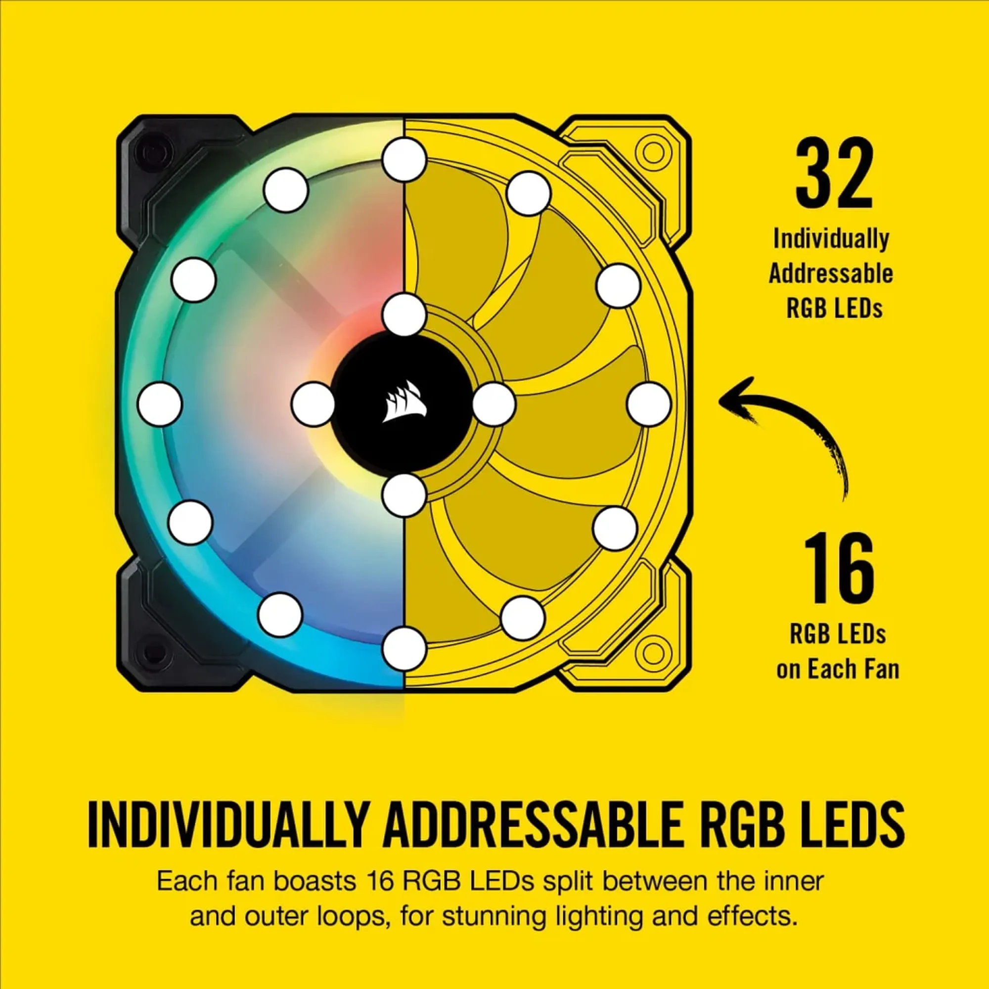 Купити Вентилятор Corsair LL140 RGB PWM Dual Fan Kit (CO-9050074-WW) - фото 4