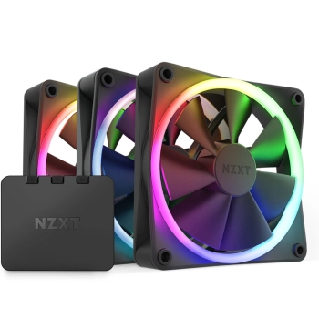 Купити Вентилятор NZXT F120 RGB Triple Pack Black (RF-R12TF-B1) - фото 1