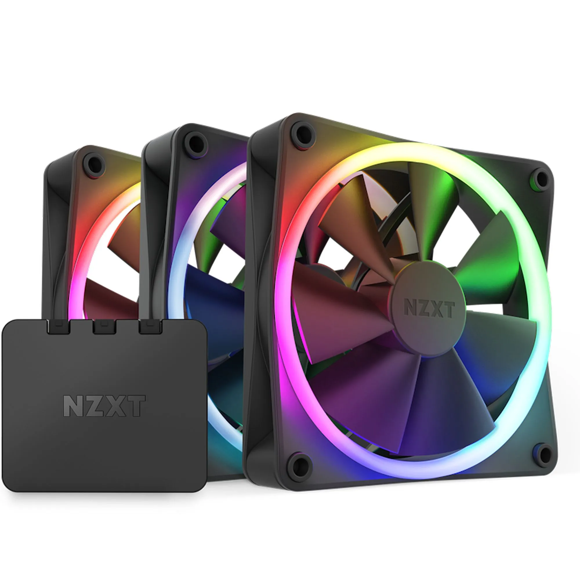 Купити Вентилятор NZXT F120 RGB Triple Pack Black (RF-R12TF-B1) - фото 1