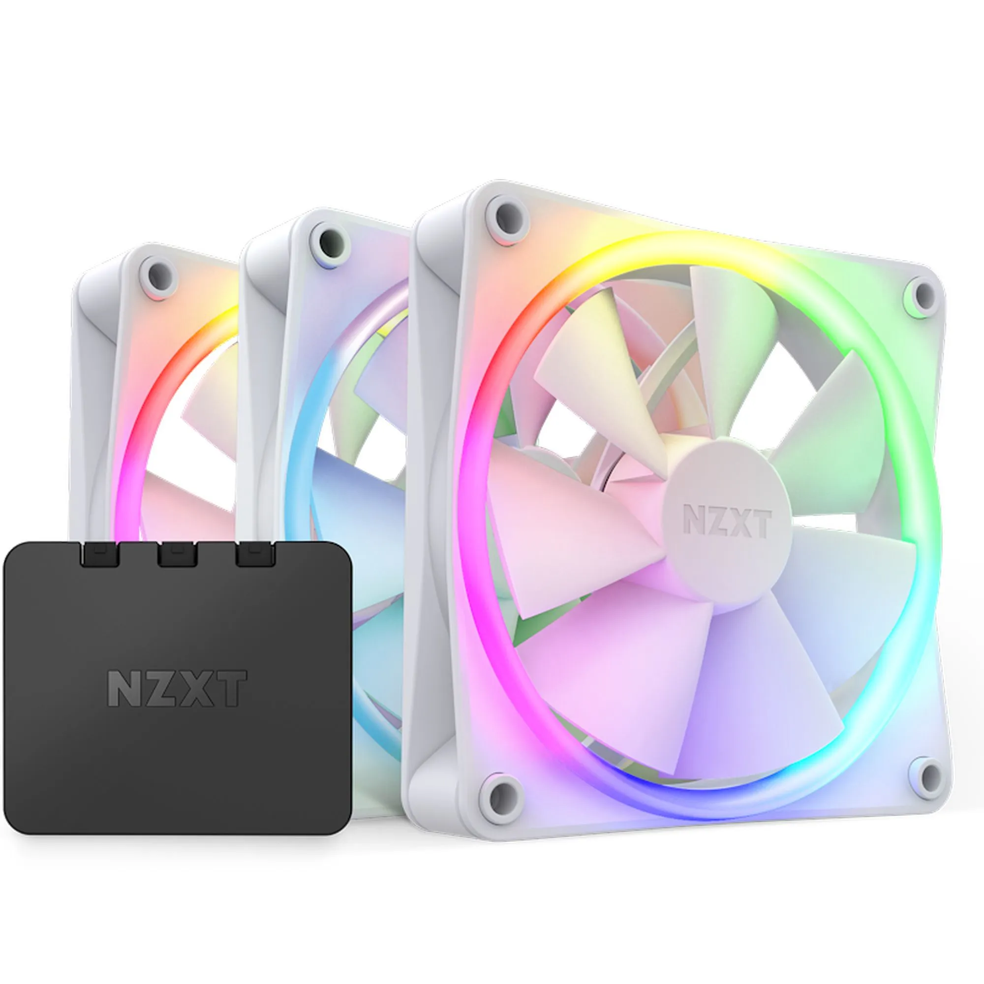 Купити Вентилятор NZXT F120 RGB Triple Pack White (RF-R12TF-W1) - фото 1