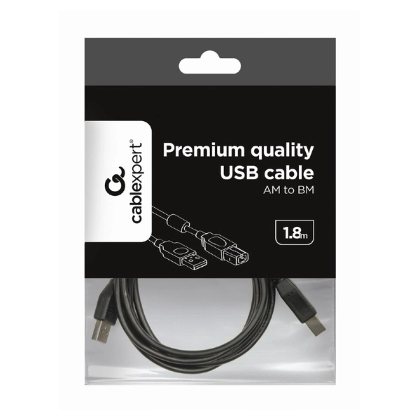 Купить Кабель Cablexpert CCF-USB2-AMBM-6, премиум качество USB 2.0 A-папа/B-папа, 1.8 м, с ферритовыми сердцевинами - фото 4