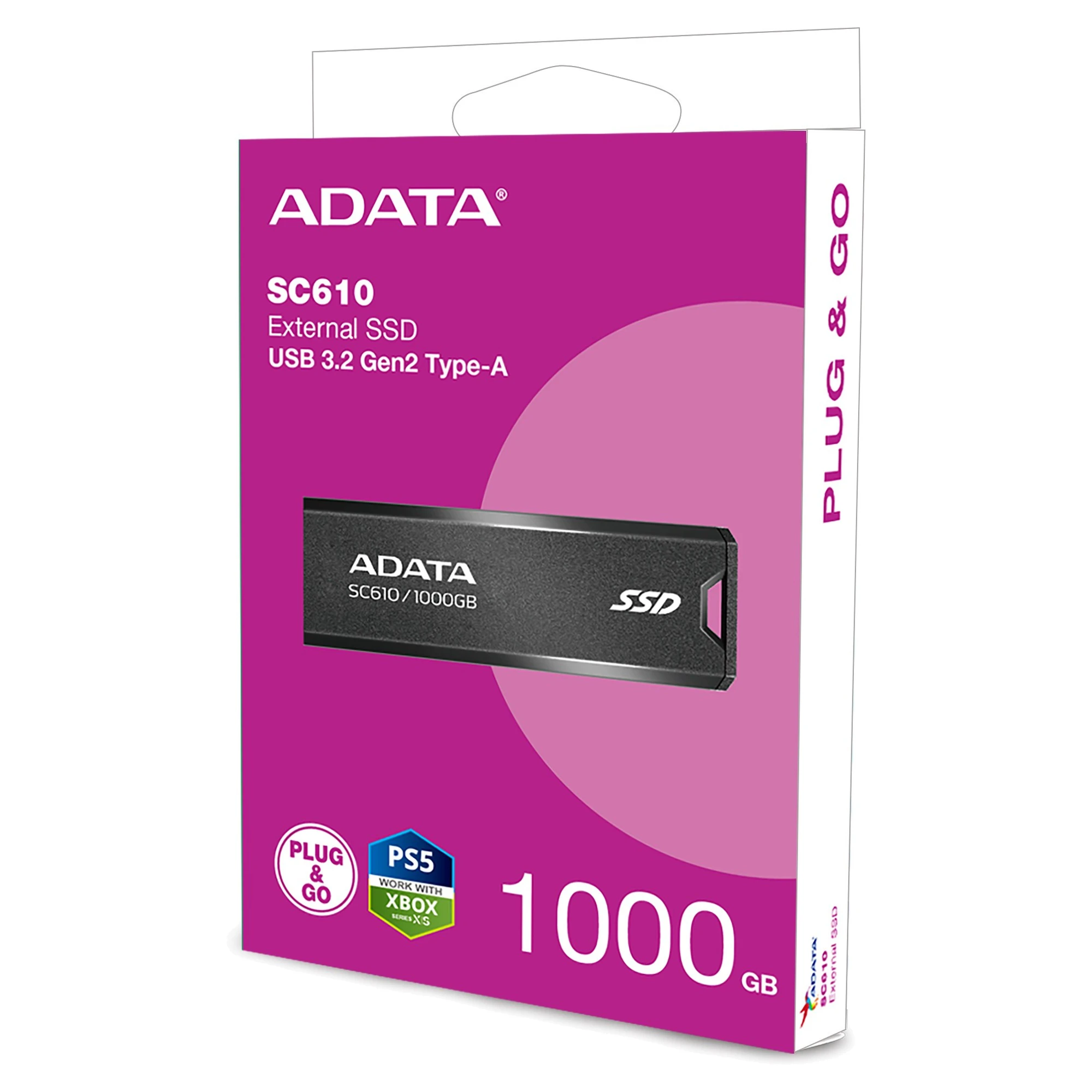 Купить SSD диск ADATA SD610 1TB USB 3.2 (SC610-1000G-CBK/RD) - фото 8
