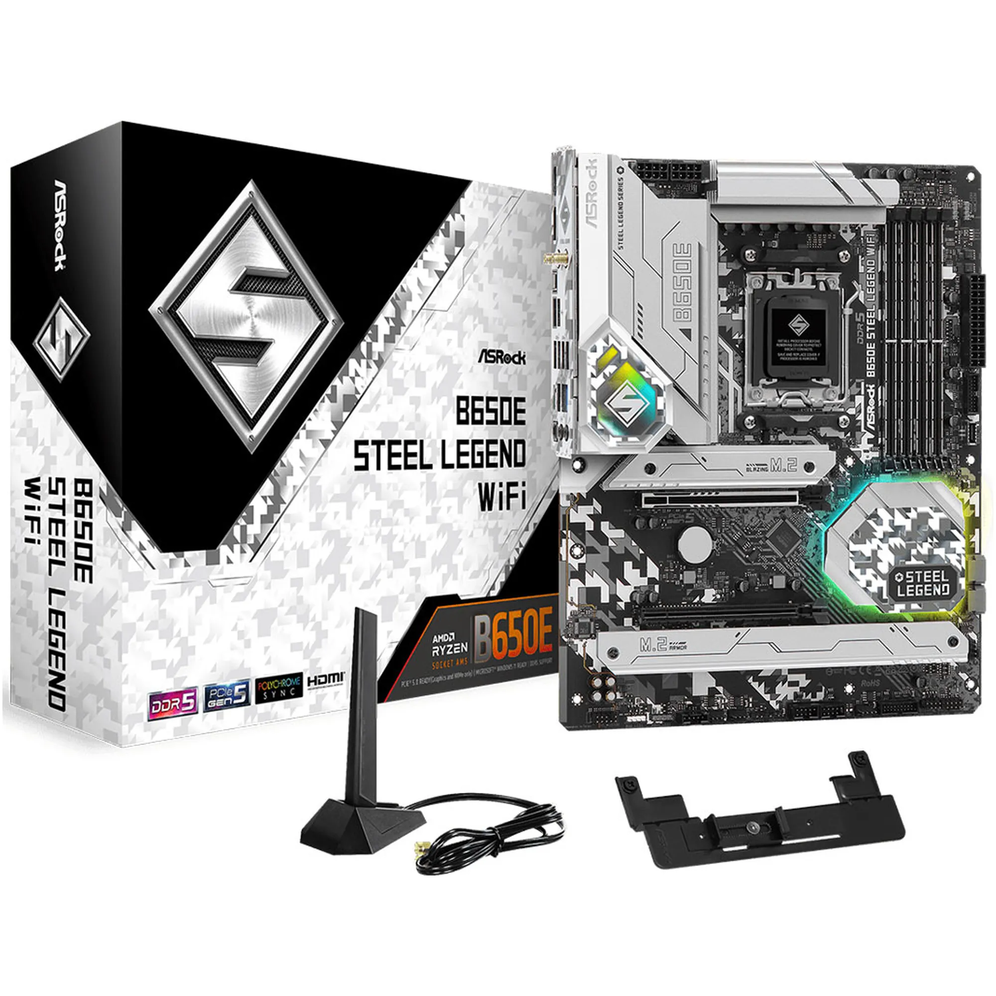 Купить Материнская плата ASRock B650E STEEL LEGEND WIFI - фото 1