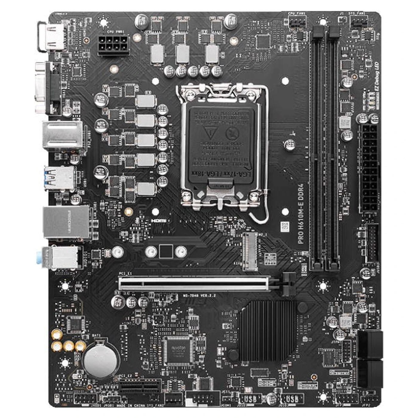Купить Материнская плата MSI PRO H610M-E D4 - фото 3