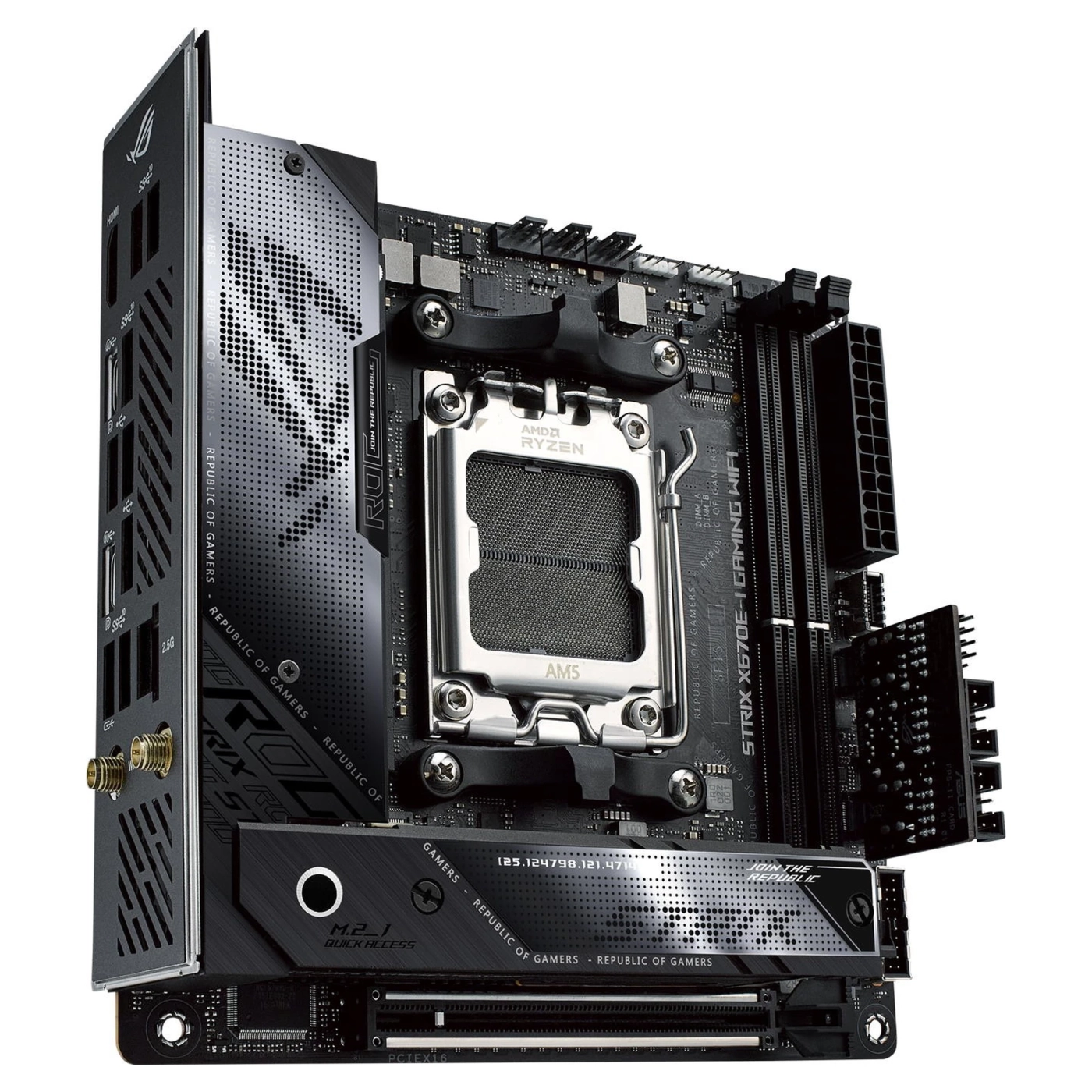 Купить Материнская плата ASUS ROG STRIX X670E-I GAMING WIFI - фото 1